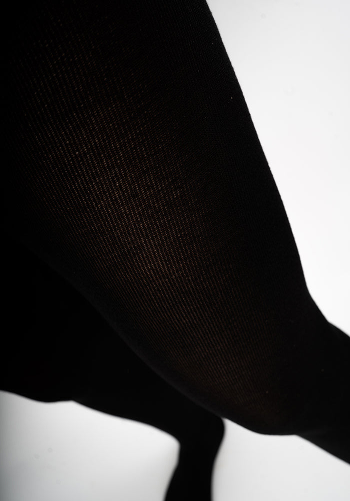 Third angle of Premium Bamboo Tights Black