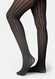 Premium Black Chevron Tights