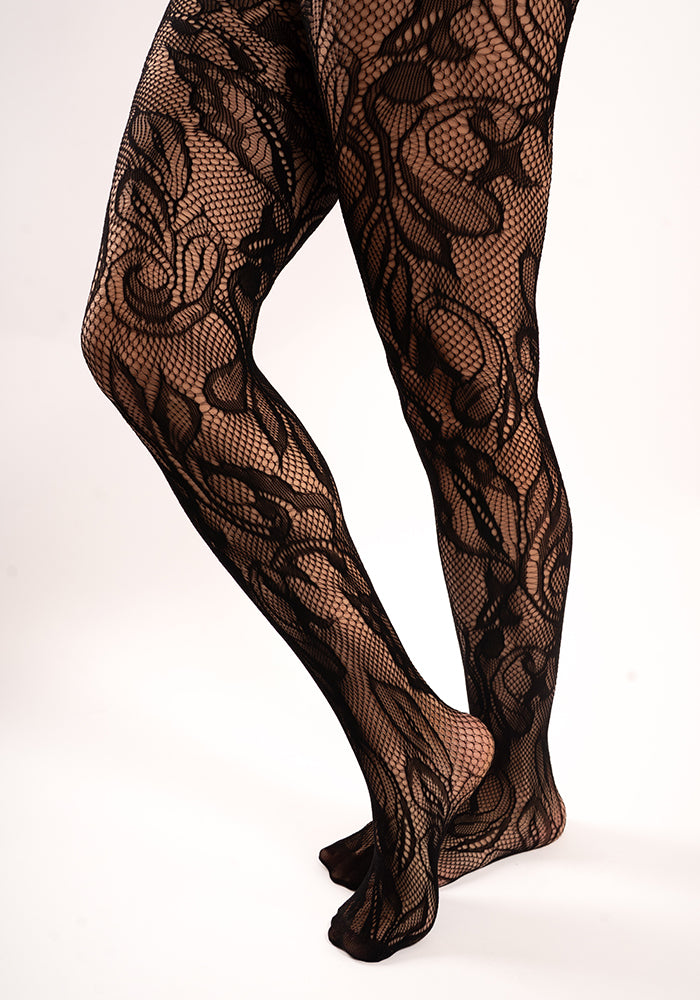 Second angle of Premium Bloom Net Tights