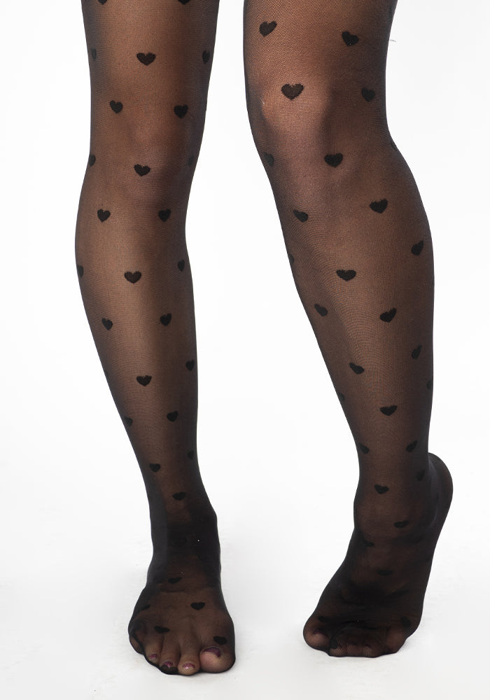 Second angle of Premium Heart Design Tights