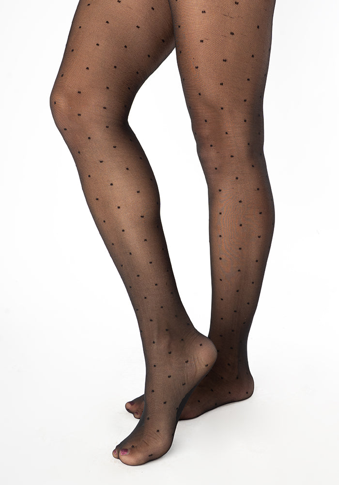 Front view of Premium Mini Dot Tights