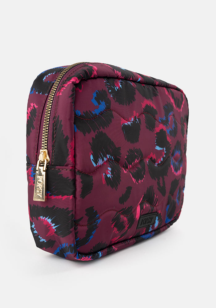 Purple Animal Print Popsy Multi Use Bag
