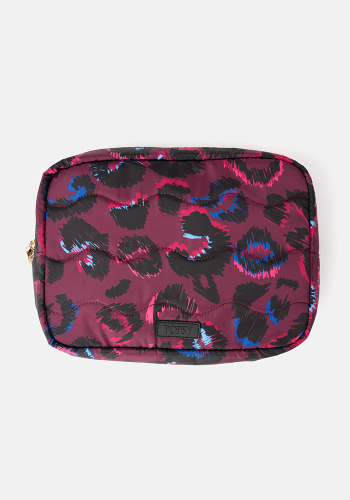 Purple Animal Print Popsy Multi Use Bag