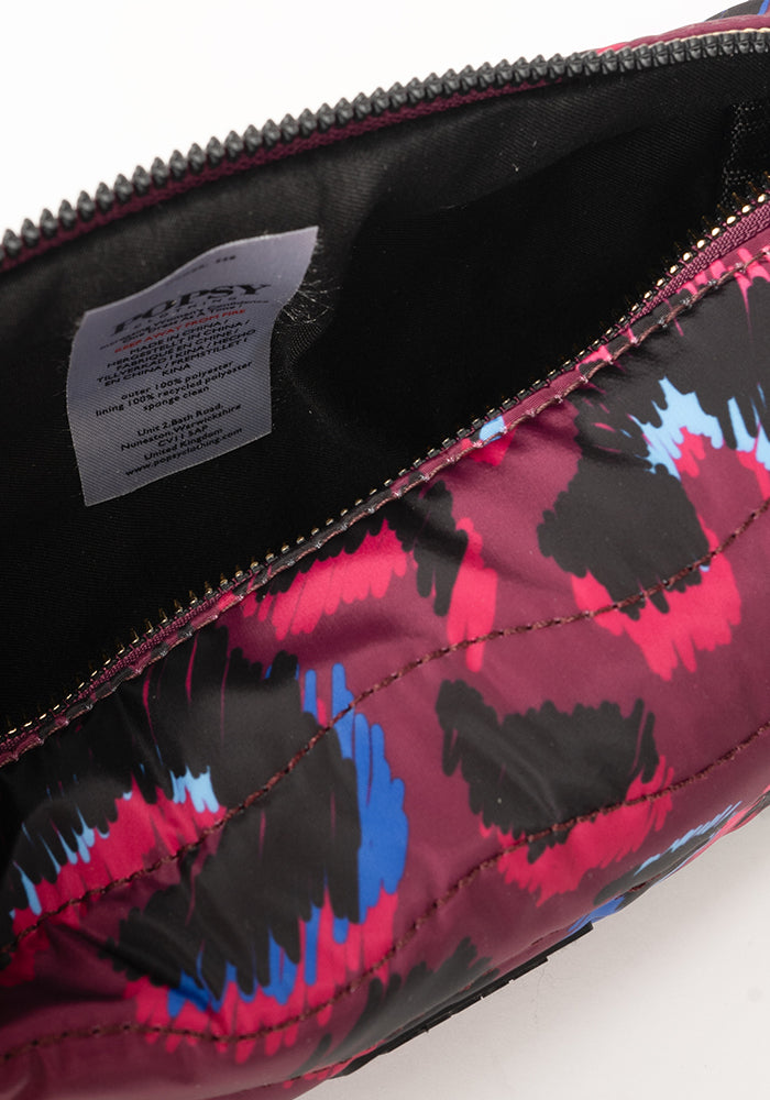Second angle of Purple Animal Print Popsy Pencil Case