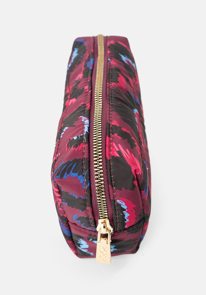 Fifth angle of Purple Animal Print Popsy Pencil Case