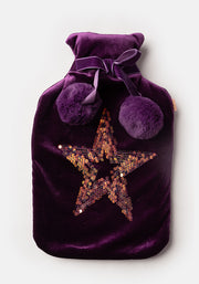 Purple Star Hot Water Bottle