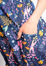 Taylor Purple Magical Moth Print Tunic