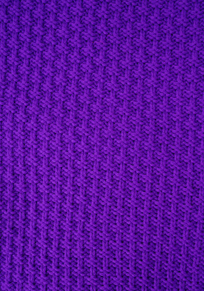 Bright Purple Moss Stitch Cardigan