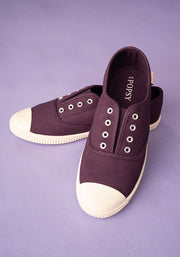 Purple Slip On Plimsole