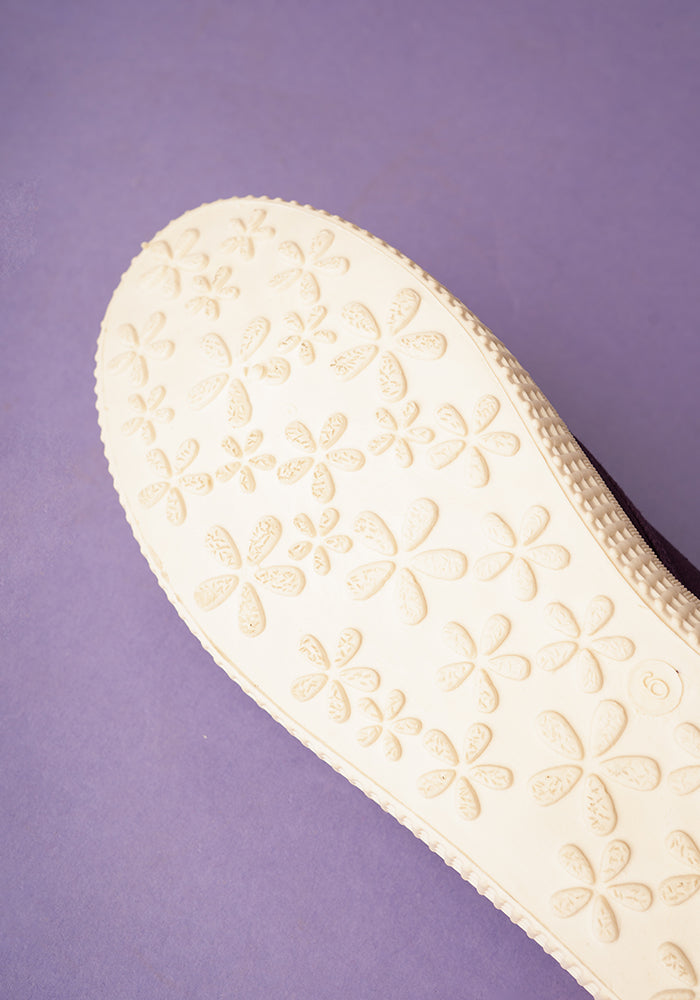 Purple Slip On Plimsole