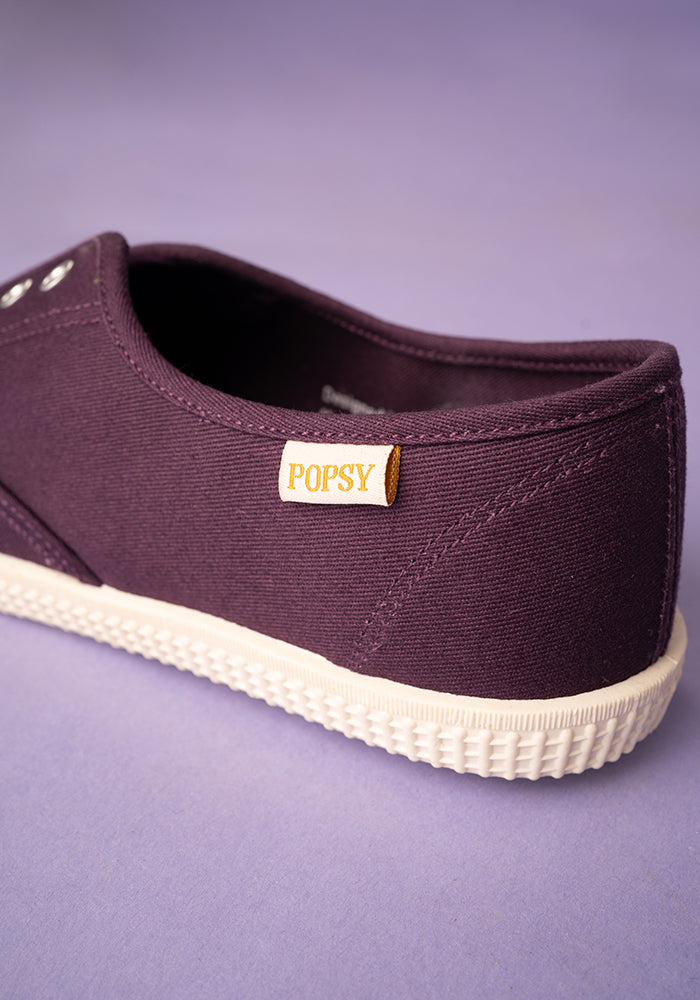 Purple Slip On Plimsole