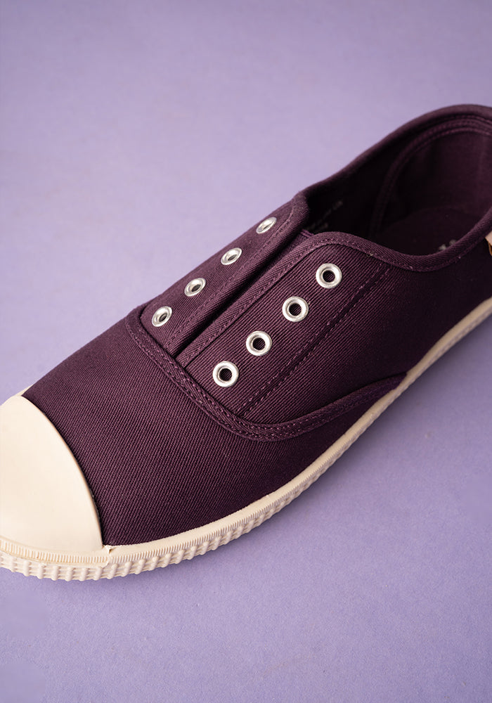 Purple Slip On Plimsole