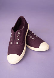 Purple Slip On Plimsole
