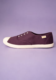 Purple Slip On Plimsole