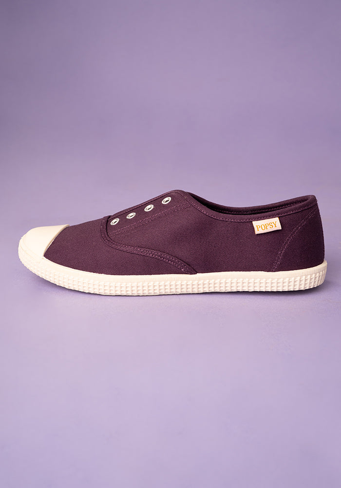 Purple Slip On Plimsole