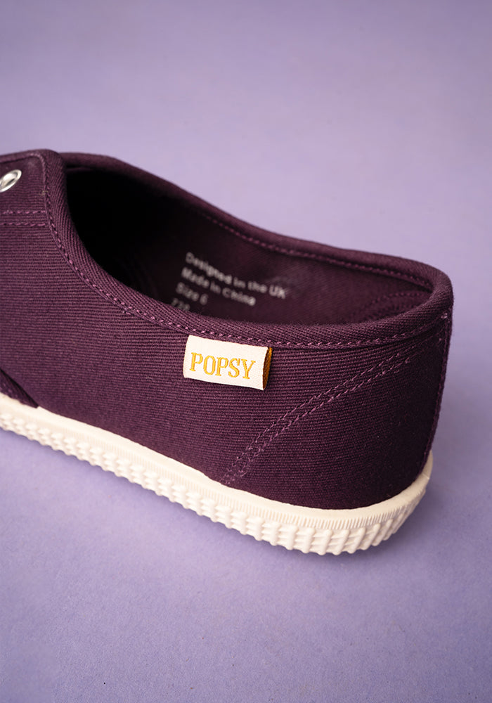 Purple Slip On Plimsole