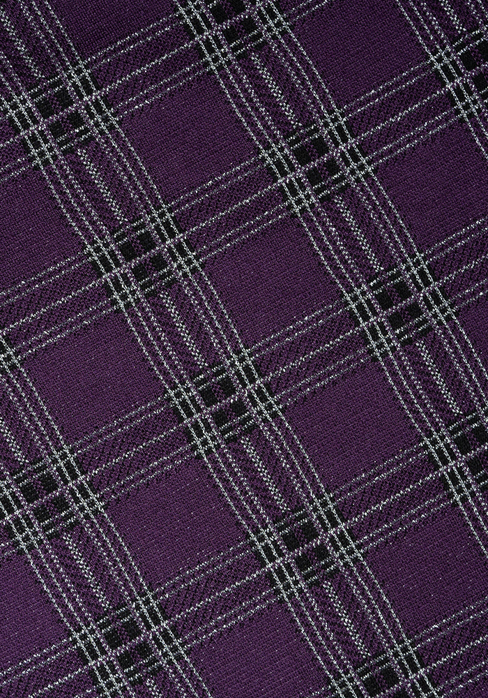 Tara Purple Tartan Swing Dress