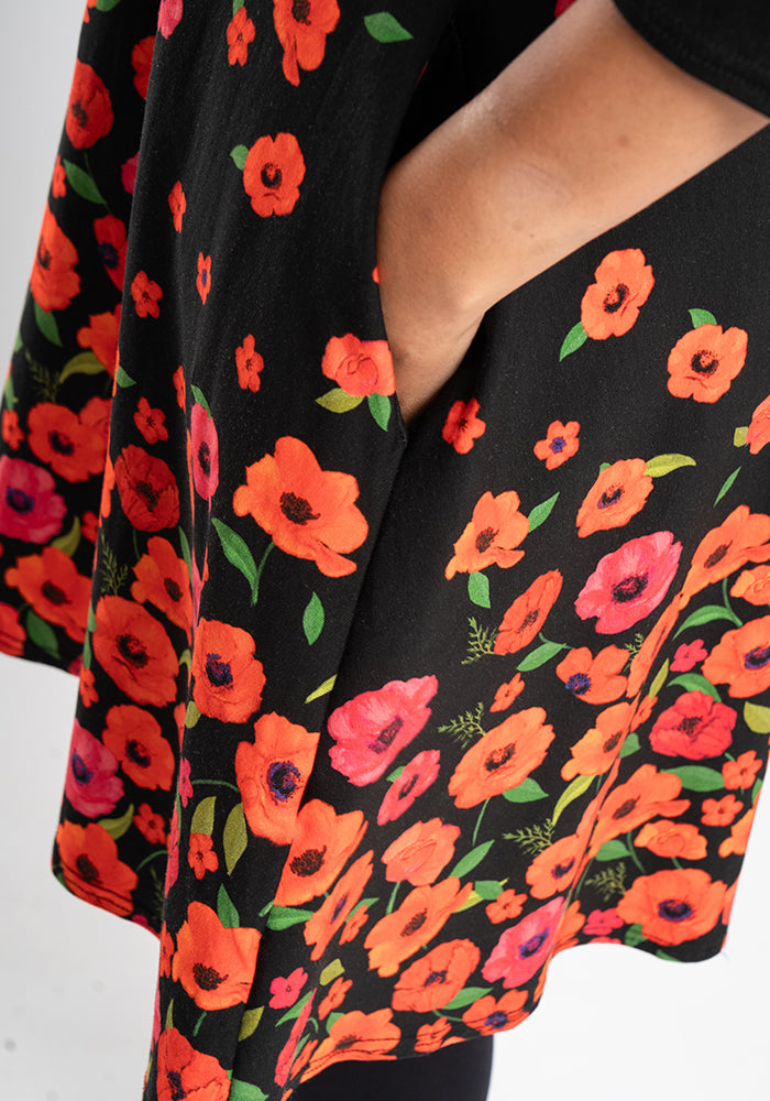 Radley Poppy Border Print Trapeze Dress