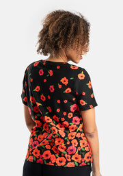 Radley Poppy Print Cotton T-Shirt