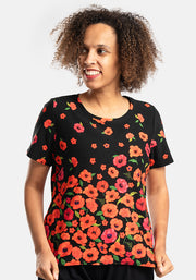 Radley Poppy Print Cotton T-Shirt