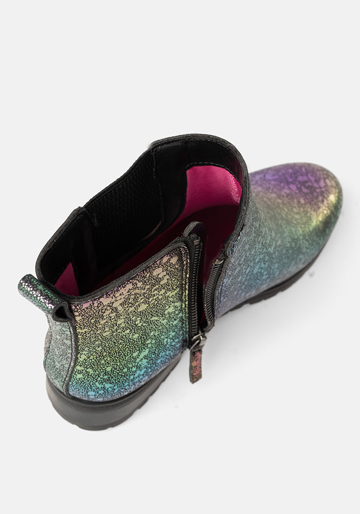 Rainbow Sparkle Chelsea Boots