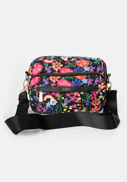 Rainbow Floral Print Cross Body Bag