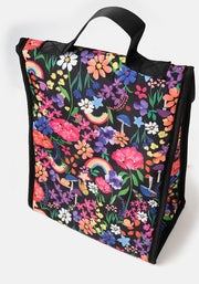 Rainbow Floral Print Popsy Lunch Bag