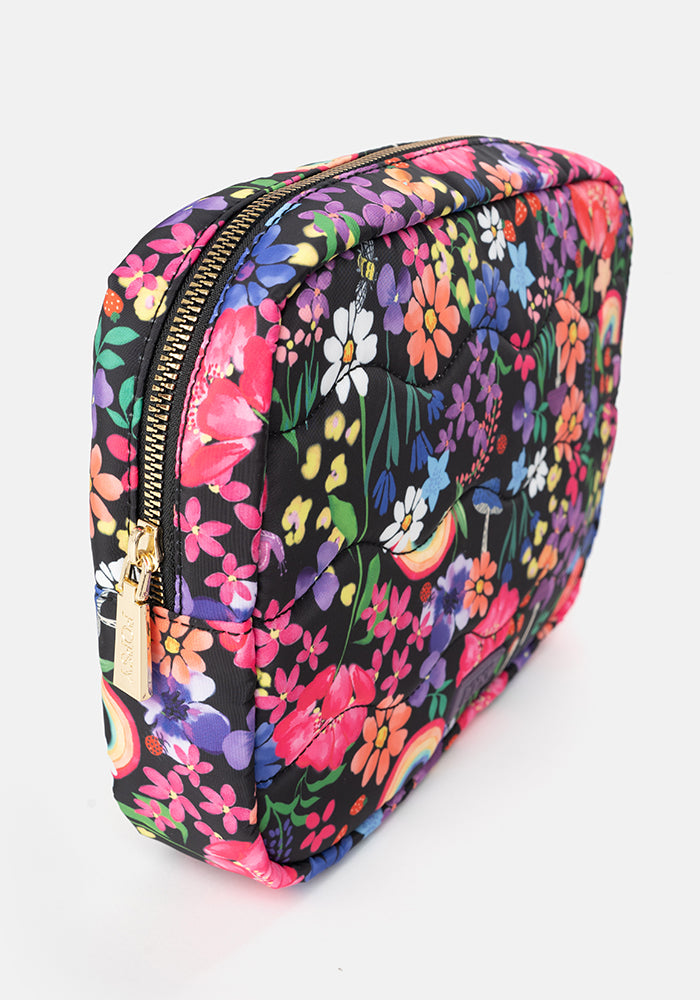 Rainbow Floral Print Popsy Multi Use Bag