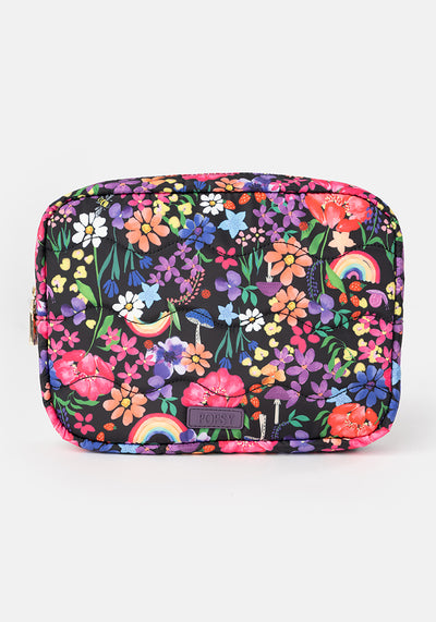 Rainbow Floral Print Popsy Multi Use Bag