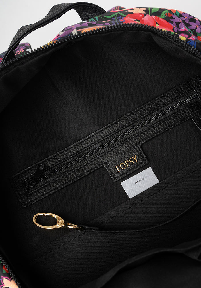 Rainbow Floral Print Rucksack