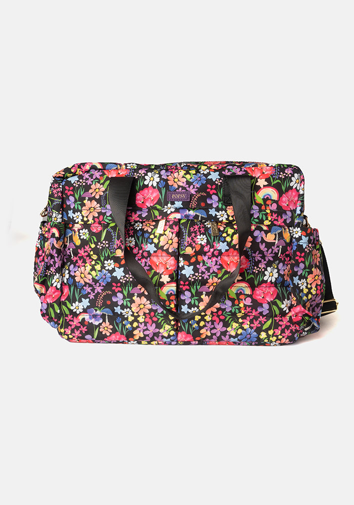 Garden Rainbow Floral Print Holdall