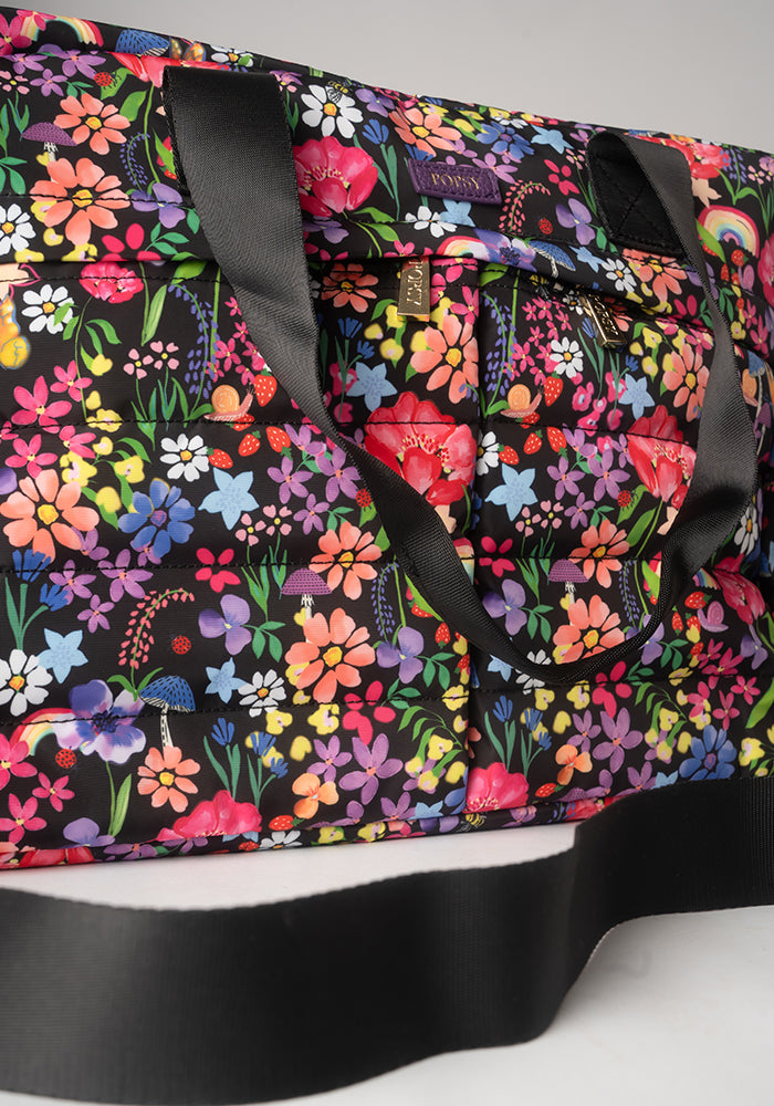 Garden Rainbow Floral Print Holdall