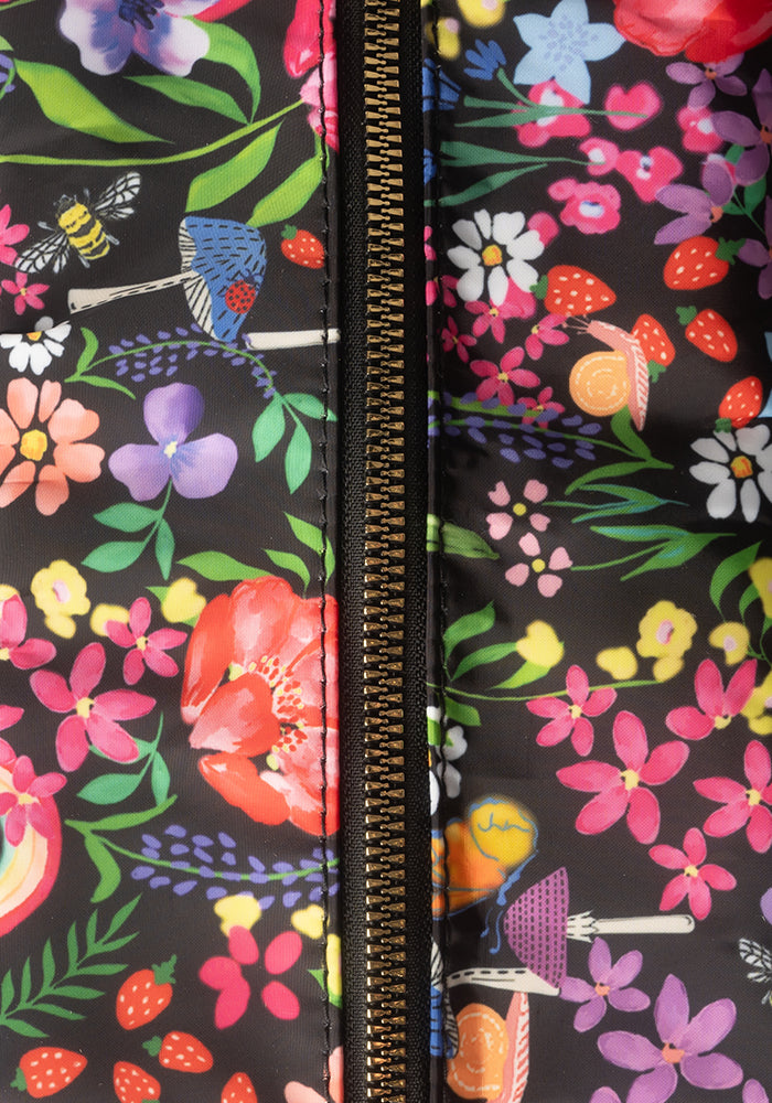 Garden Rainbow Floral Print Holdall