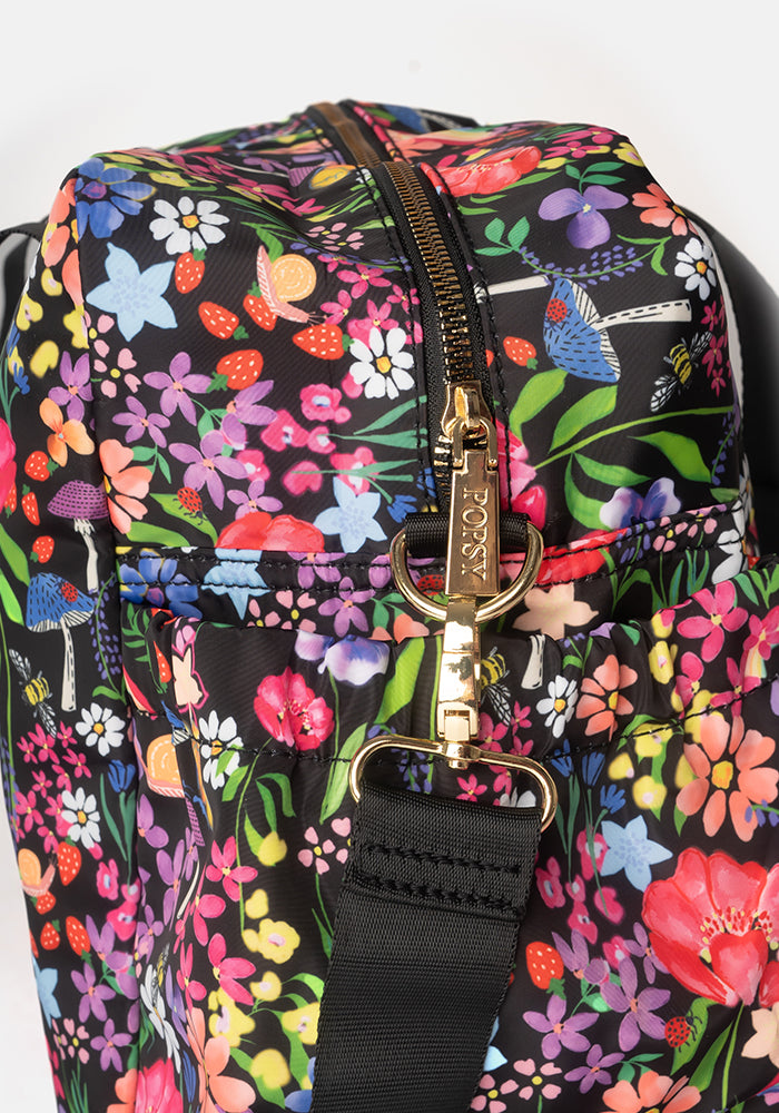 Rainbow Floral Print Holdall