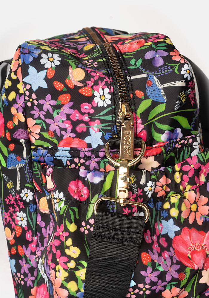 Rainbow Floral Print Weekend Bag