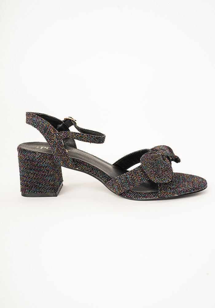 Rainbow Glitter Party Sandals