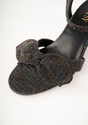 Rainbow Glitter Party Sandals