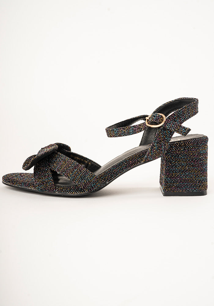 Rainbow Glitter Party Sandals