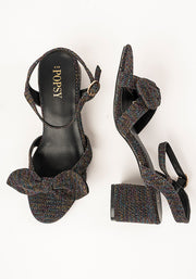 Rainbow Glitter Party Sandals
