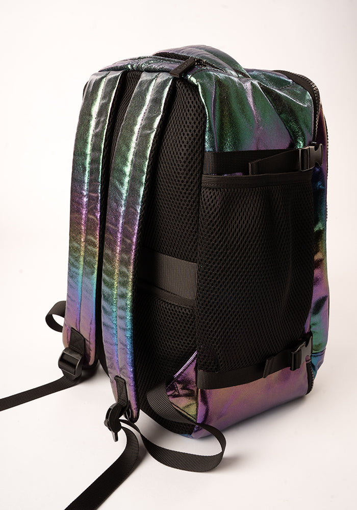 Eighth angle of Rainbow Metallic Cabin Bag