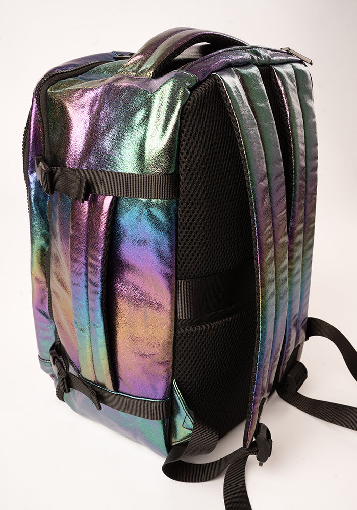 Sixth angle of Rainbow Metallic Cabin Bag