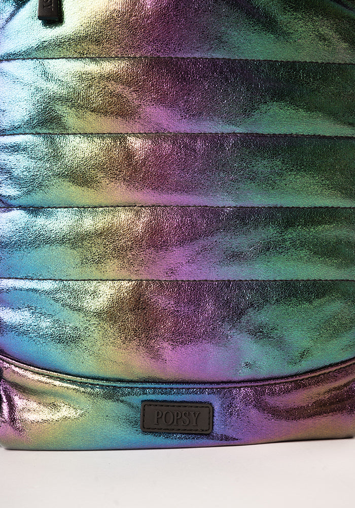 Second angle of Rainbow Metallic Cabin Bag