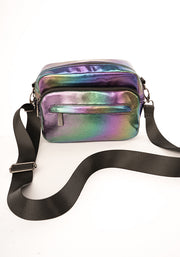 Rainbow Metallic Front Pocket Camera Bag