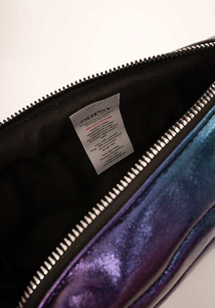 Fifth angle of Rainbow Metallic Pencil Case