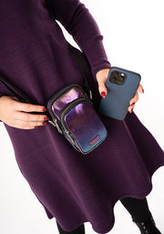 Rainbow Metallic Phone Pocket Bag
