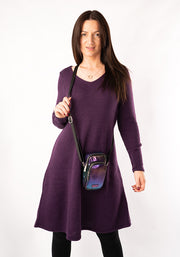 Rainbow Metallic Phone Pocket Bag