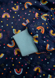 Popsy Pop-On Oversize Rainbow Print Hoodie