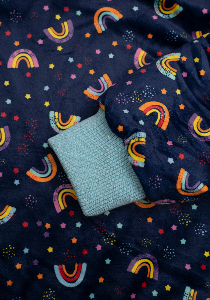 Popsy Pop-On Oversize Rainbow Print Hoodie