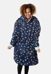 Popsy Pop-On Oversize Rainbow Print Hoodie