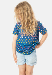 Rainbow Stars Print Children's T-Shirt (Sara)